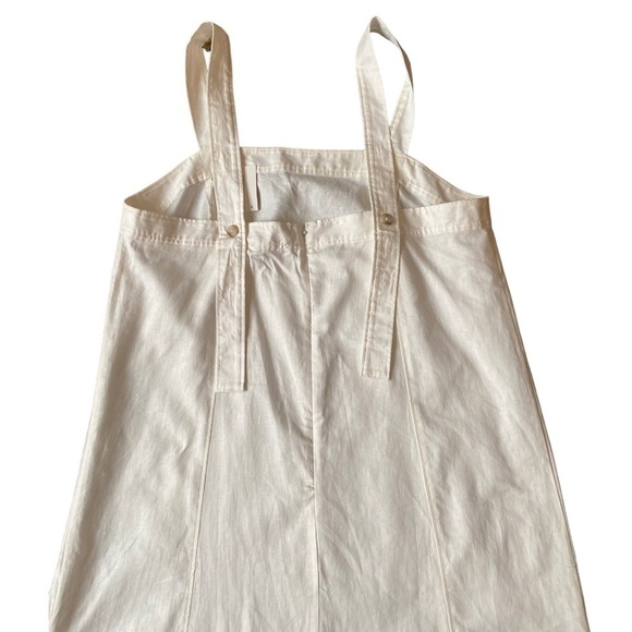 NWT Madewell Linen-Cotton Princess-Seamed Midi Dress in Lighthouse Size XXL - Picture 8 of 11